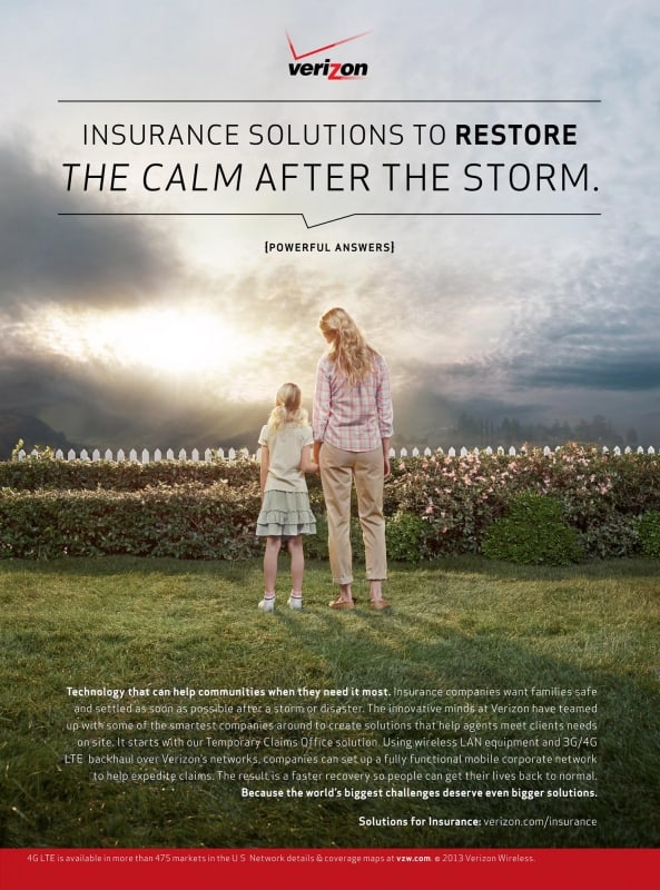 Kai Wiechmann Photography VERIZON campaign girl and mom stormy clouds