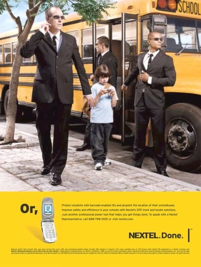 Kai Wiechmann Photography Nextel Campaign School Bus boy bodyguards
