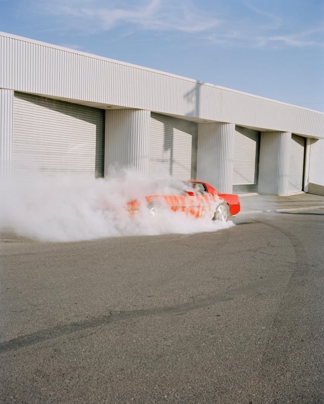 Kai Wiechmann Photography cars red Corvette burnout